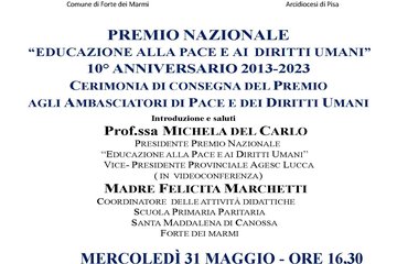 “EDUCAZIONE ALLA PACE E AI DIRITTI UMANI” - 10° ANNIVERSARIO 2013-2023