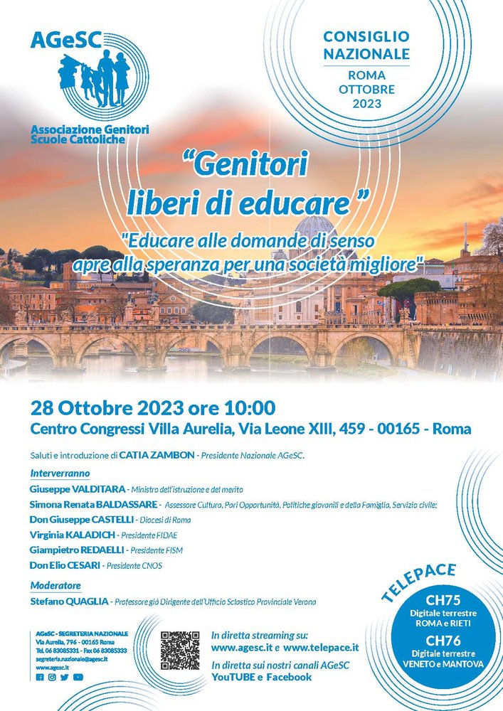 Consiglio Nazionale AGeSC - Roma 28/29 ottobre 2023