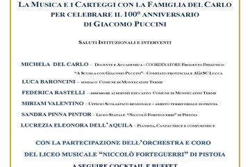 "La Musica  e i Carteggi con la Famiglia Del Carlo per celebrare il 100° Anniversario di Giacomo Puccini" 