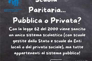 «A 24 anni dalla legge sulla parità scolastica, la libertà di scelta sia garantita»