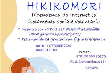 Per una scuola porto sicuro: "HIKIKOMORI , dipendenza da internet e isolamento sociale volontario"