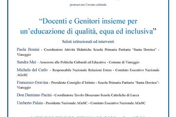 “DOCENTI E GENITORI INSIEME PER UN’EDUCAZIONE DI QUALITÀ, EQUA ED INCLUSIVA”