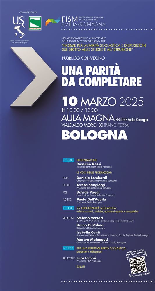 "UNA PARITÀ DA COMPLETARE"